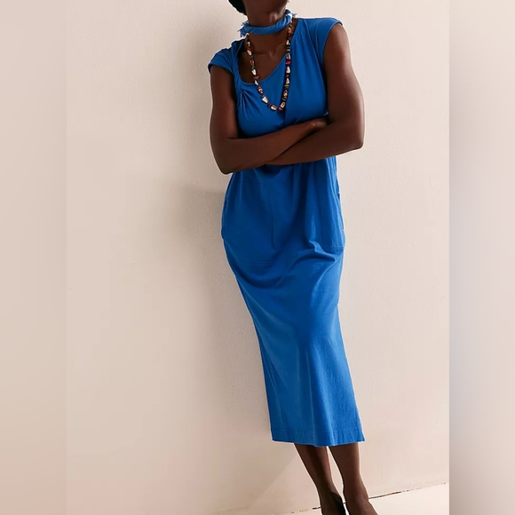 FREE PEOPLE Drew Tee Midi NWT - Picture 1 of 7